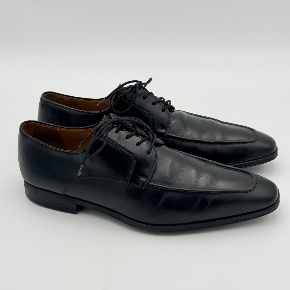 Magnanni for Neiman Marcus Black Leather Oxfords 11 M